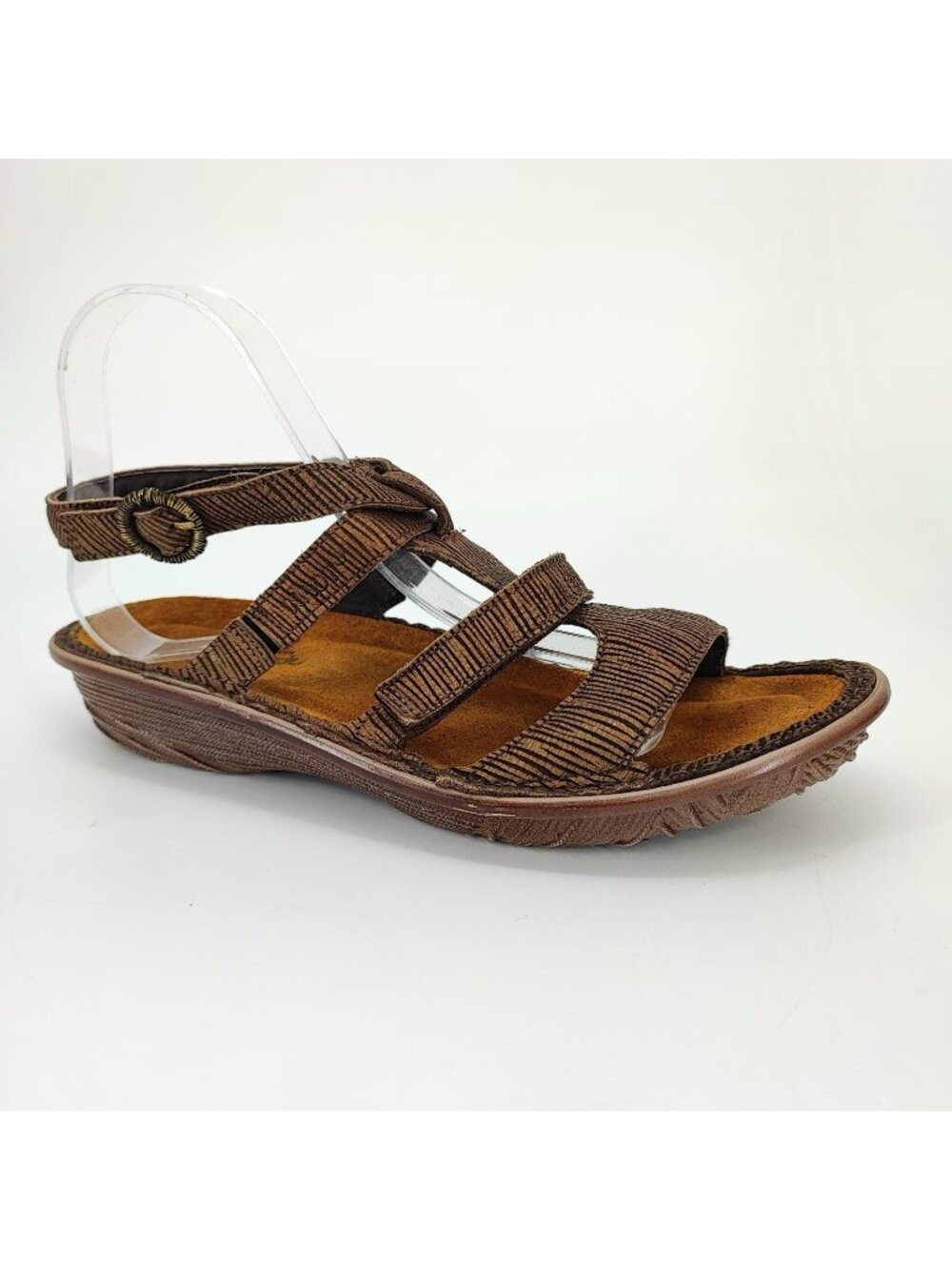 Naot Women's Size 8 US Sandals Leather Brown Comfort Strappy